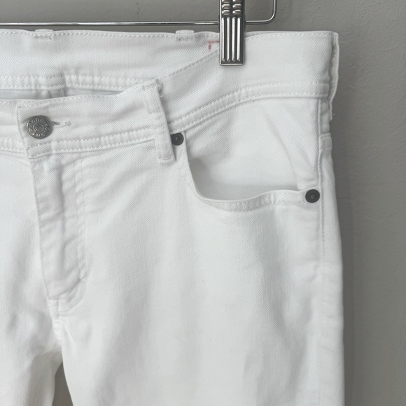 ACNE STUDIOS Bla Konst Slim Leg Jeans Ankle Skinny Mid-Rise White Size 33 - Picture 5 of 15